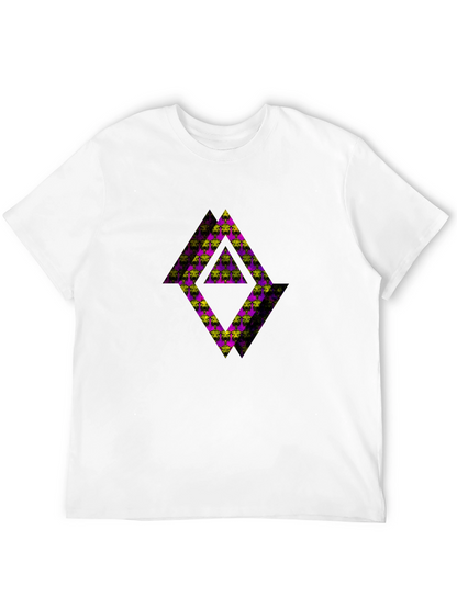 Abstract Graphic Black Tee Shirt