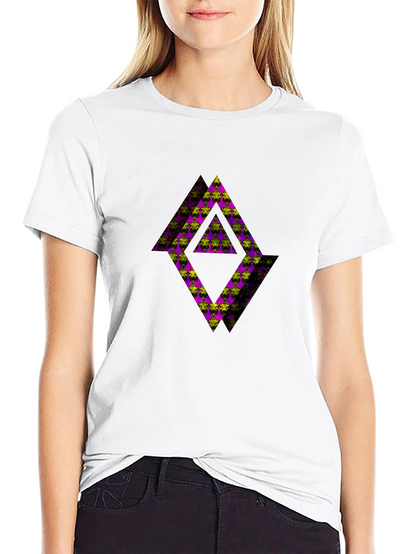 Abstract Graphic Black Tee Shirt