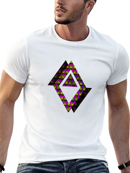 Abstract Graphic Black Tee Shirt