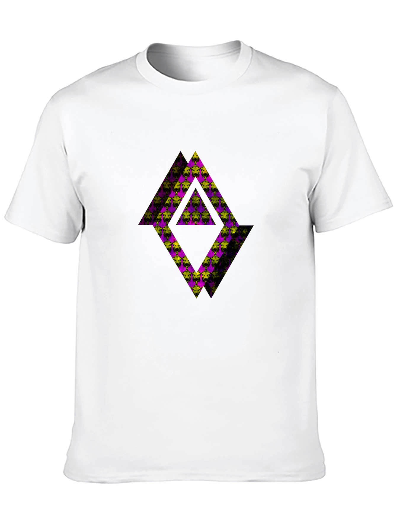 Abstract Graphic Black Tee Shirt