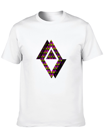 Abstract Graphic Black Tee Shirt