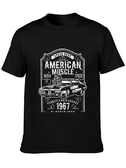 American Muscle Car 1967 Black T-Shirt
