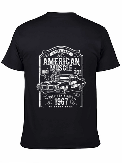 American Muscle Car 1967 Black T-Shirt