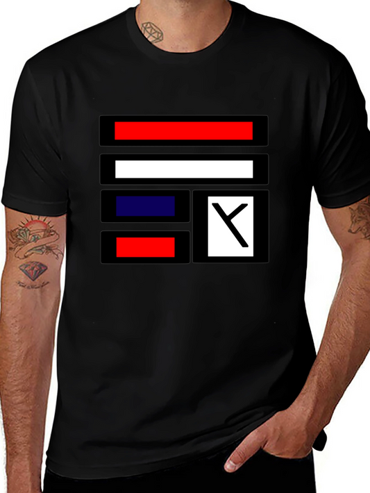 Abstract Block Graphic Tee