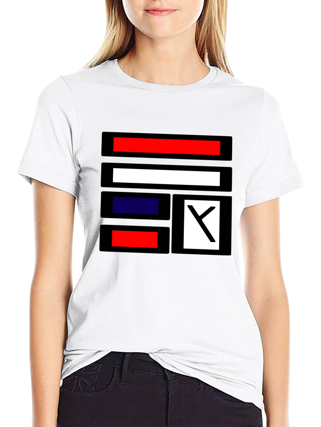 Abstract Block Graphic Tee