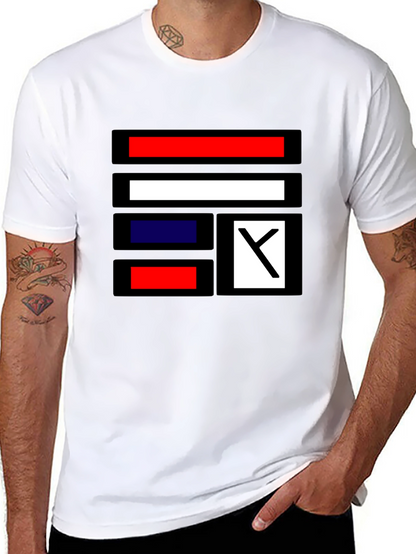 Abstract Block Graphic Tee