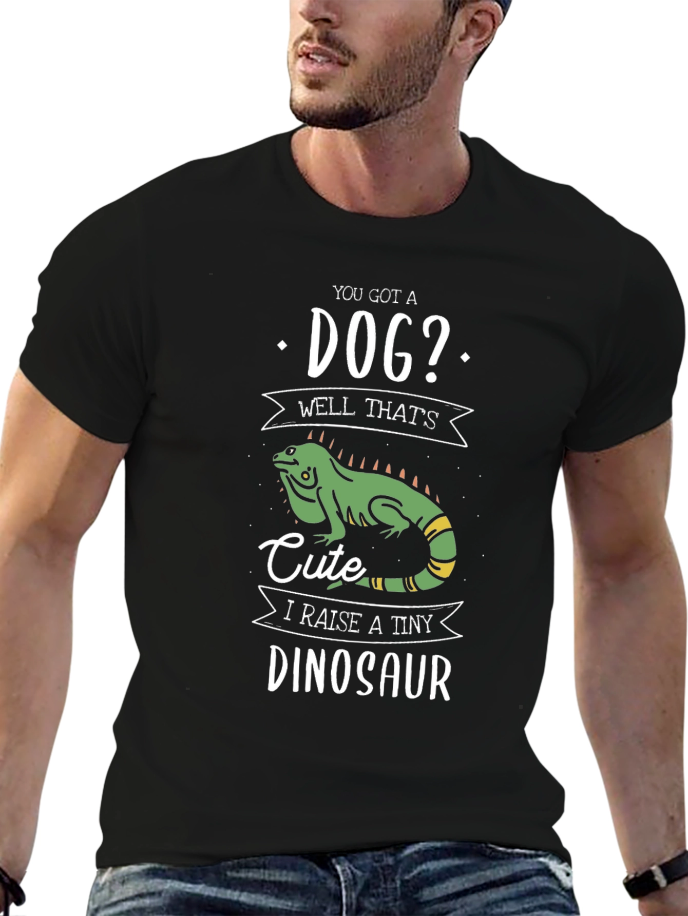 Funny Reptile T-Shirt - I Raise a Tiny Dinosaur