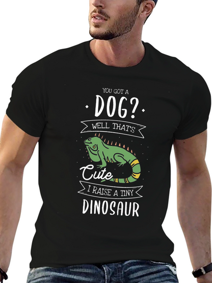 Funny Reptile T-Shirt - I Raise a Tiny Dinosaur