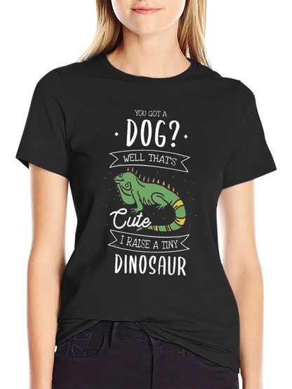 Funny Reptile T-Shirt - I Raise a Tiny Dinosaur