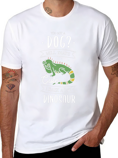 Funny Reptile T-Shirt - I Raise a Tiny Dinosaur