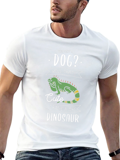 Funny Reptile T-Shirt - I Raise a Tiny Dinosaur