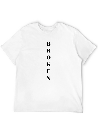 Broken Graphic Tee - Minimalist Design