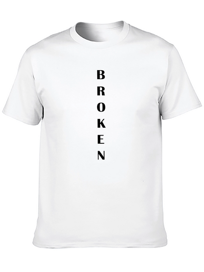 Broken Graphic Tee - Minimalist Design