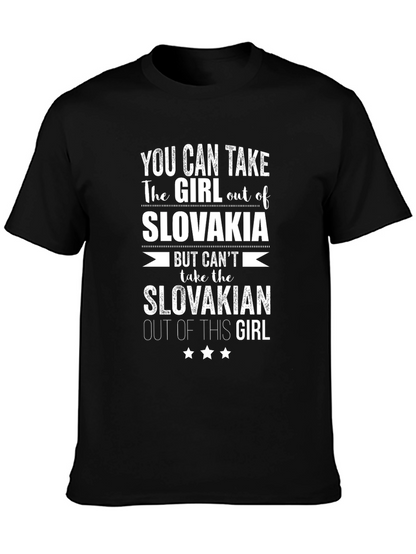 Slovakia Pride Graphic T-Shirt - Slovakian Girl