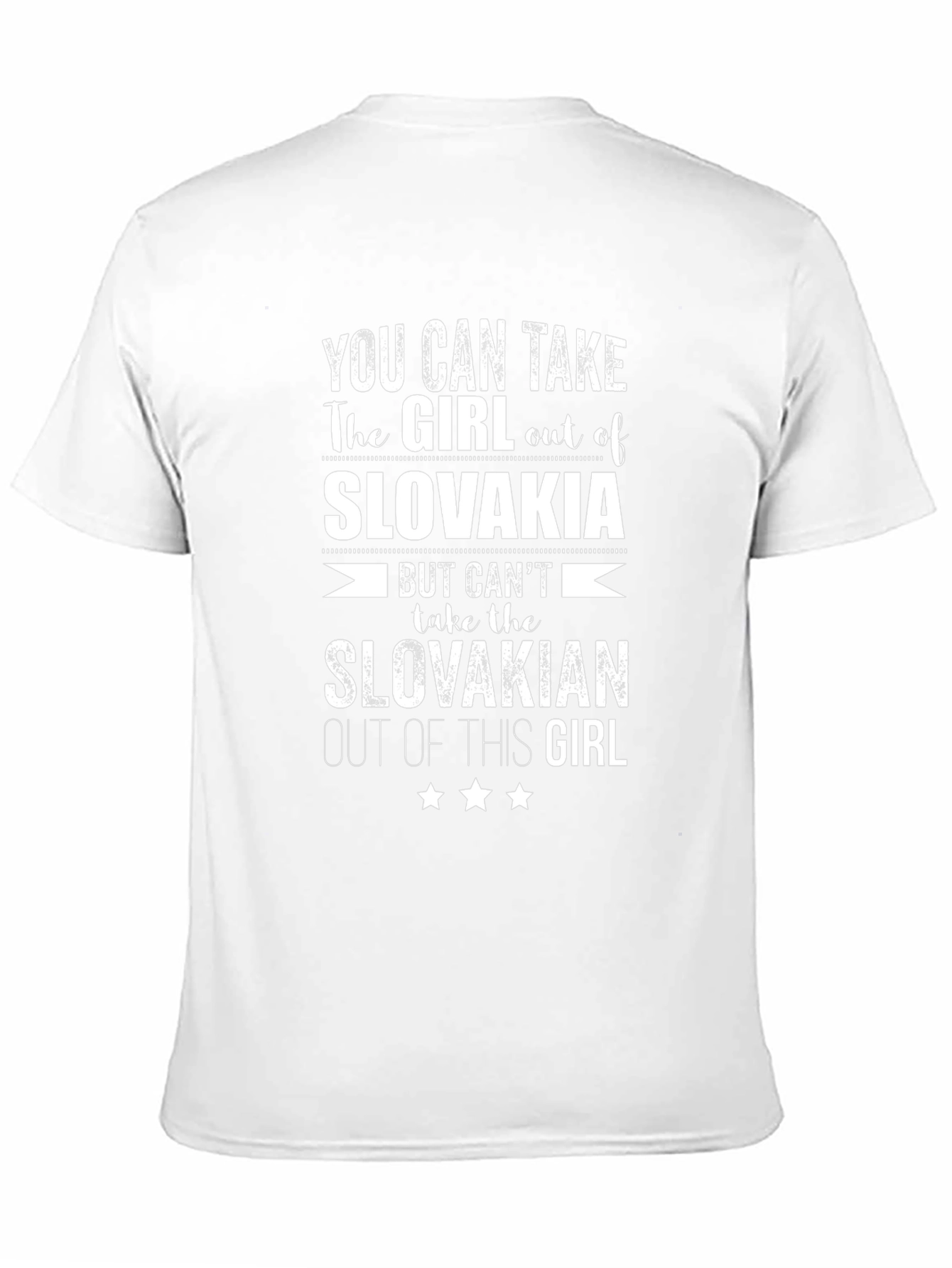 Slovakia Pride Graphic T-Shirt - Slovakian Girl