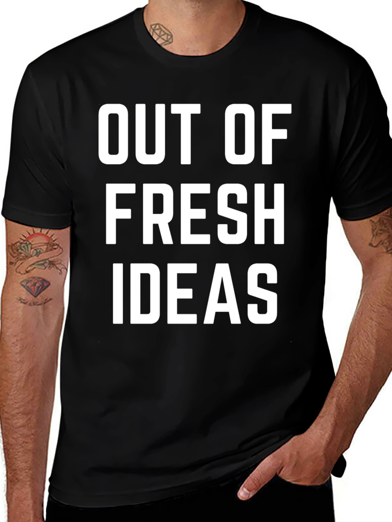Out of Fresh Ideas Graphic Tee - Black