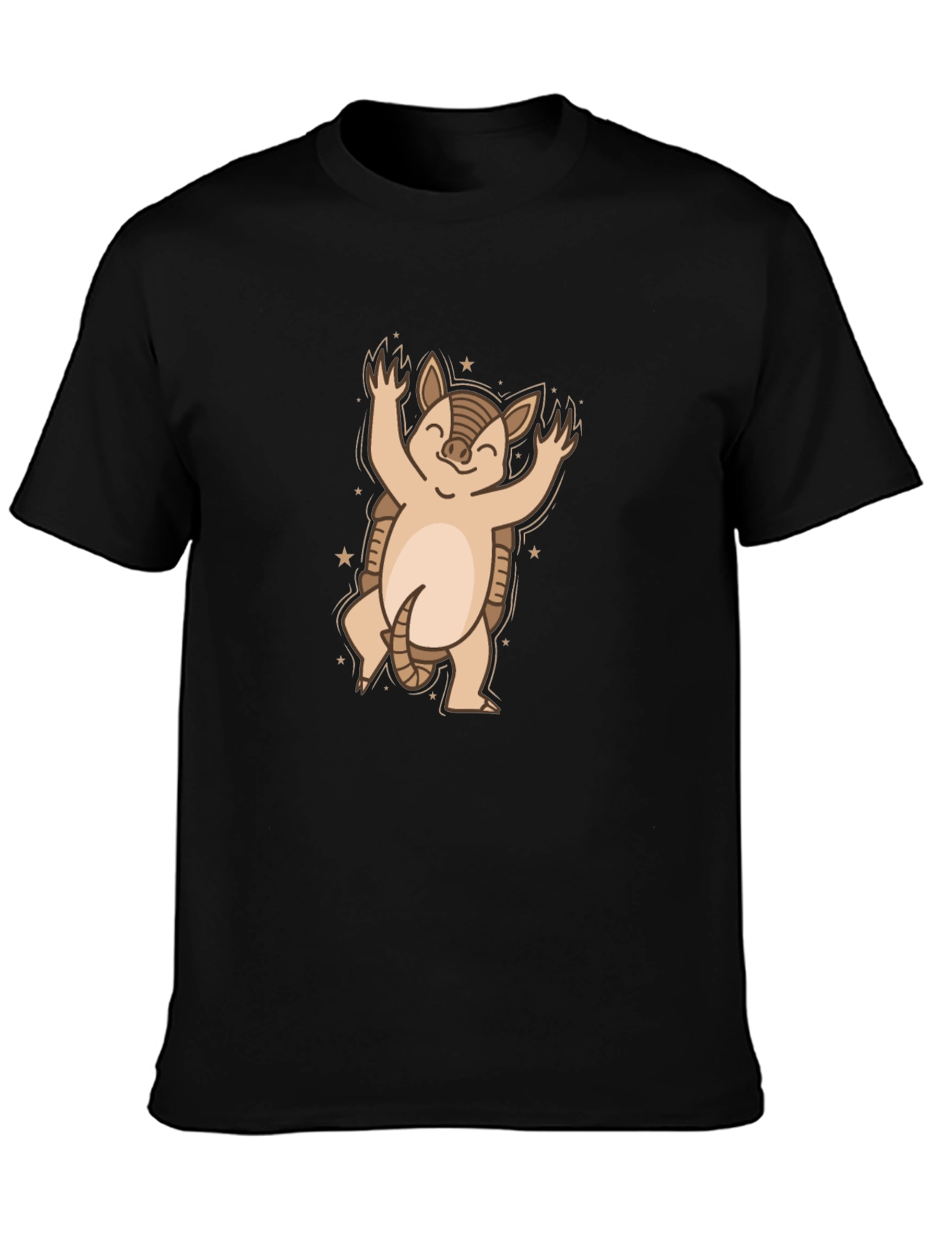 Armadillo Graphic Tee - Cute Cartoon Animal Shirt