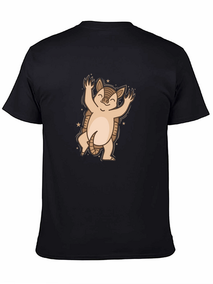 Armadillo Graphic Tee - Cute Cartoon Animal Shirt
