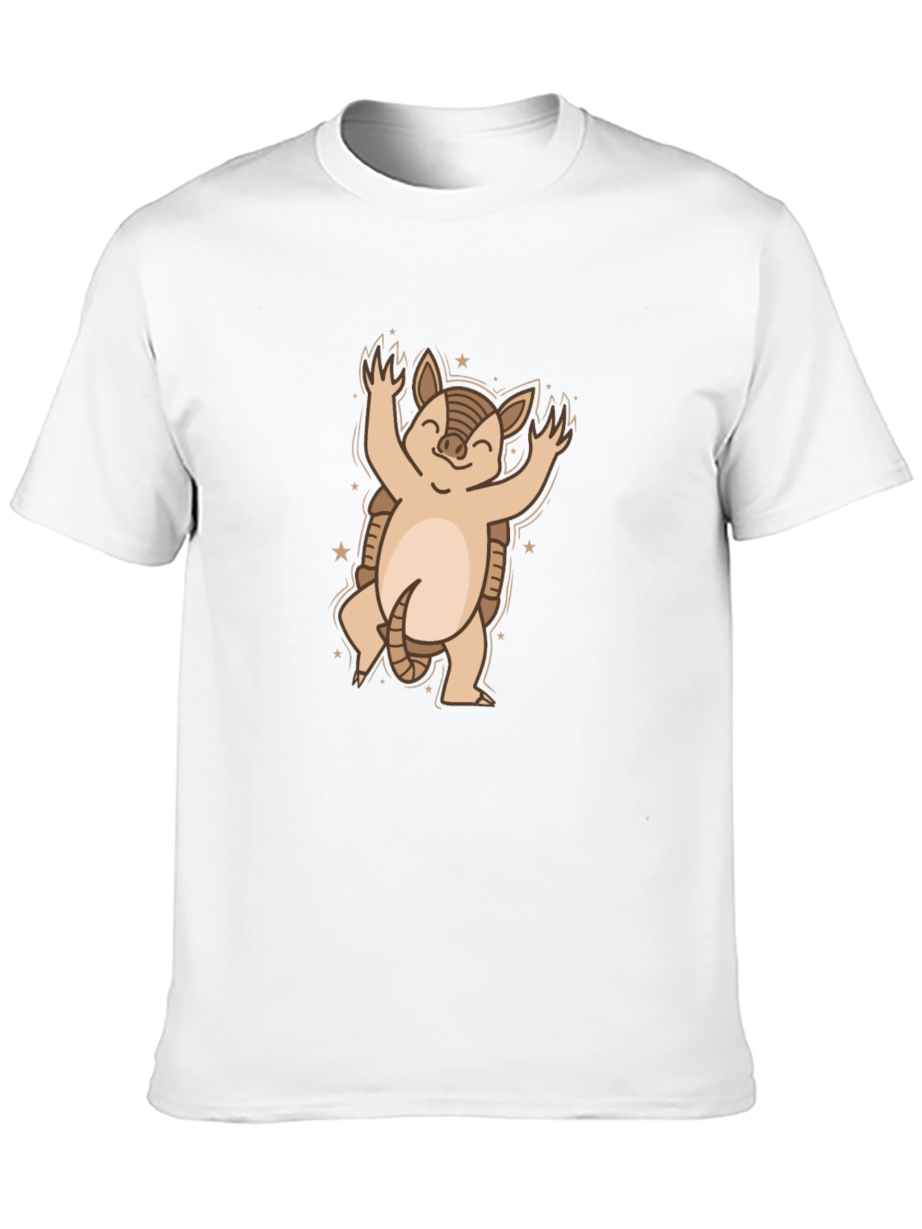 Armadillo Graphic Tee - Cute Cartoon Animal Shirt