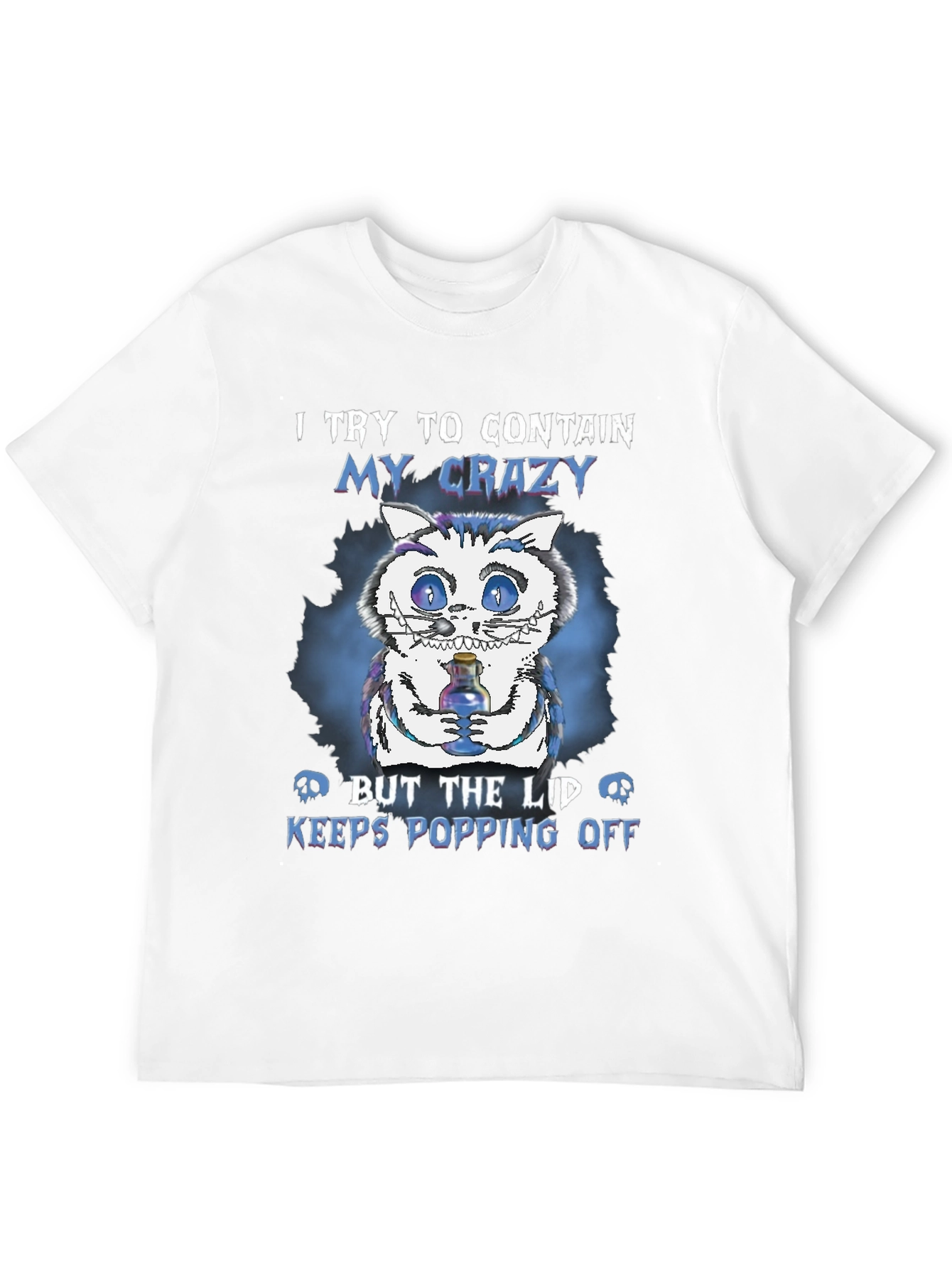 Crazy Cat T-Shirt: Lid Keeps Popping Off