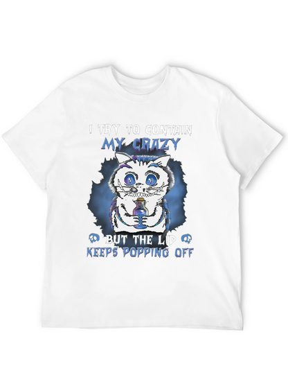 Crazy Cat T-Shirt: Lid Keeps Popping Off