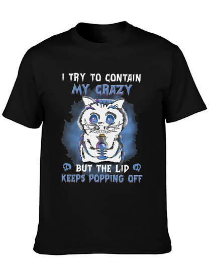 Crazy Cat T-Shirt: Lid Keeps Popping Off