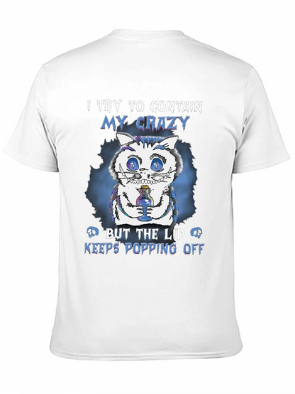 Crazy Cat T-Shirt: Lid Keeps Popping Off