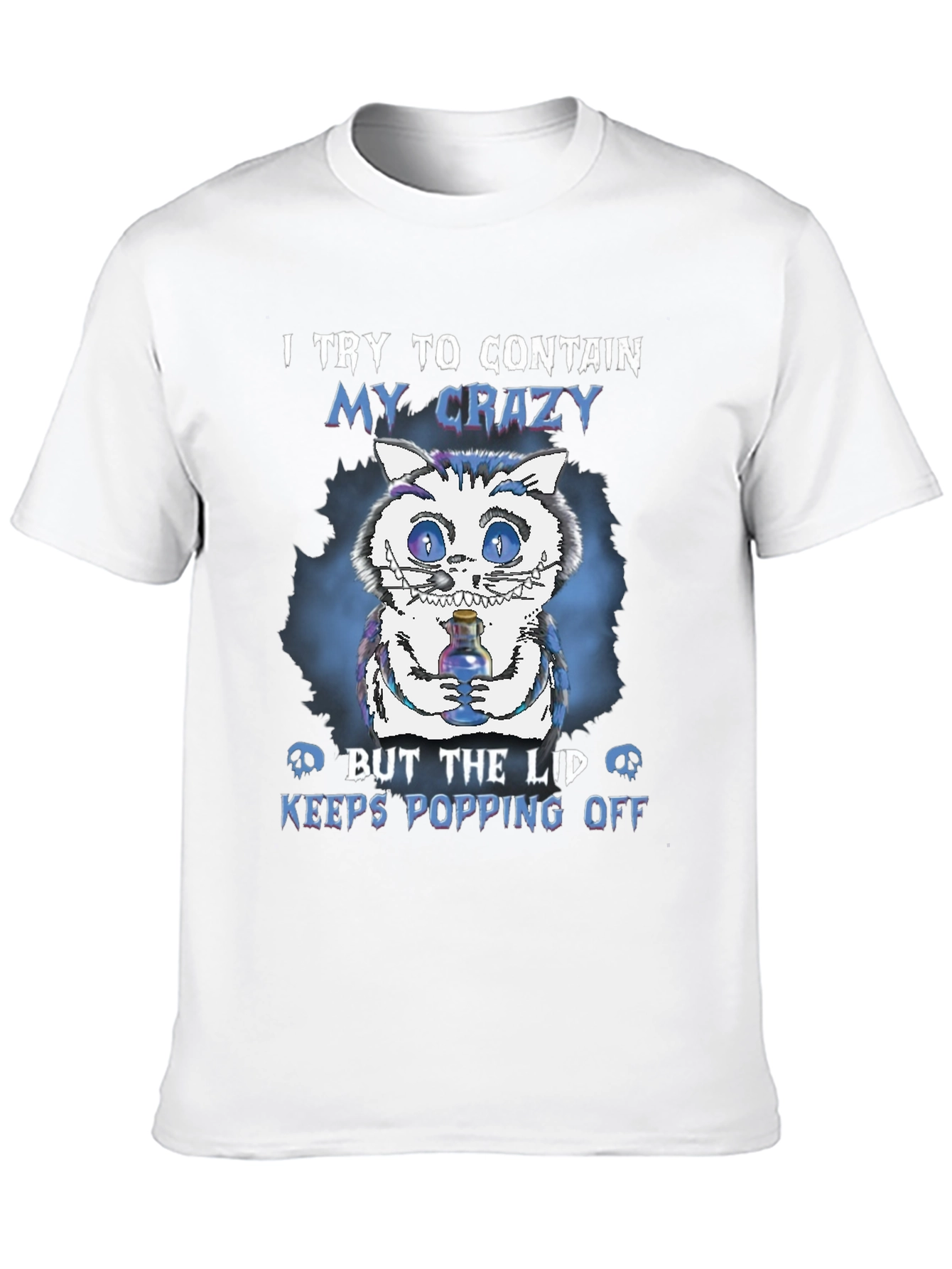 Crazy Cat T-Shirt: Lid Keeps Popping Off