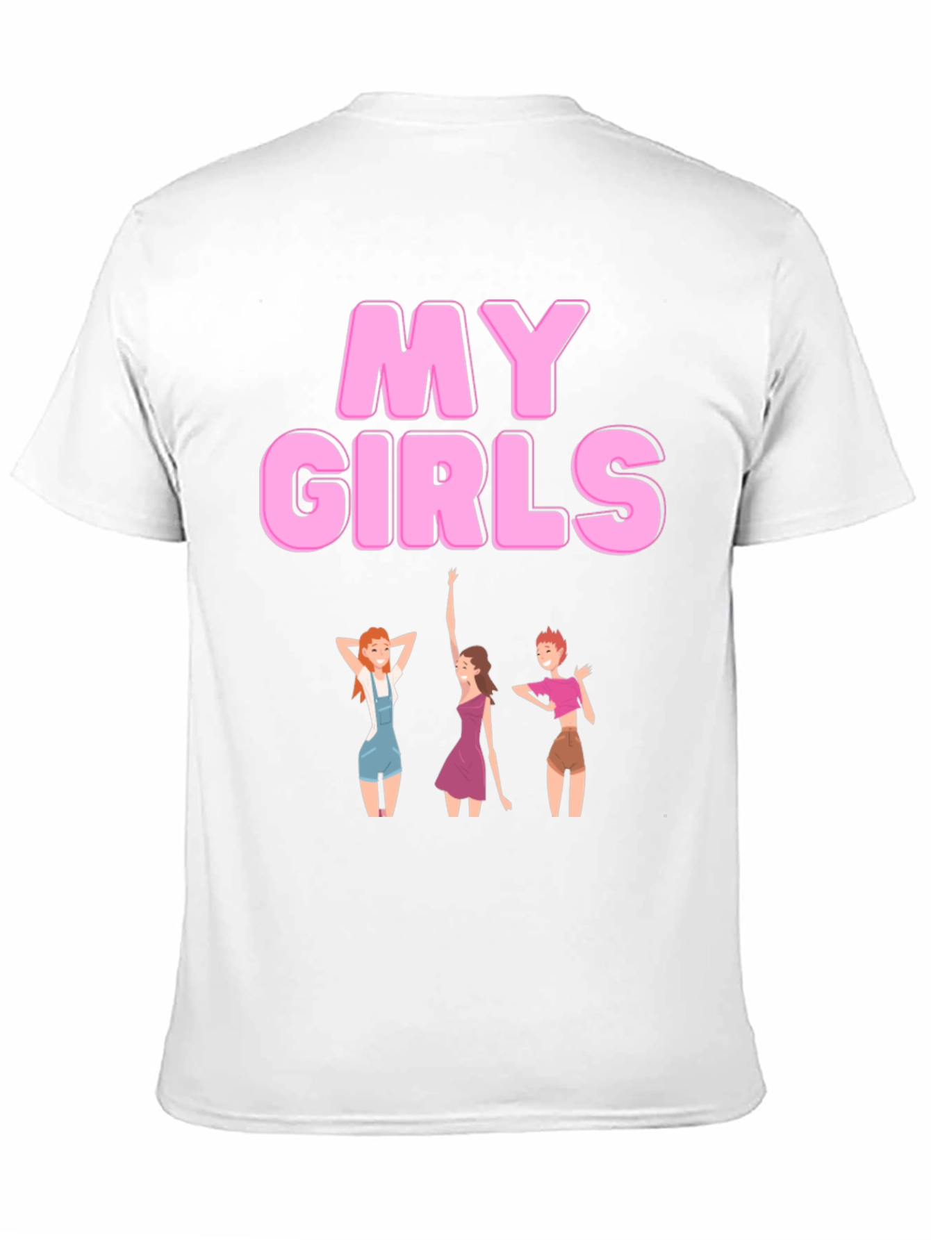 My Girls Black Graphic T-Shirt