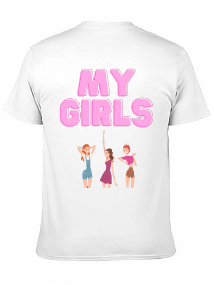 My Girls Black Graphic T-Shirt