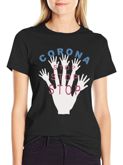 Corona Stop Graphic T-Shirt