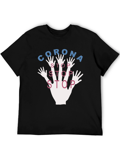 Corona Stop Graphic T-Shirt