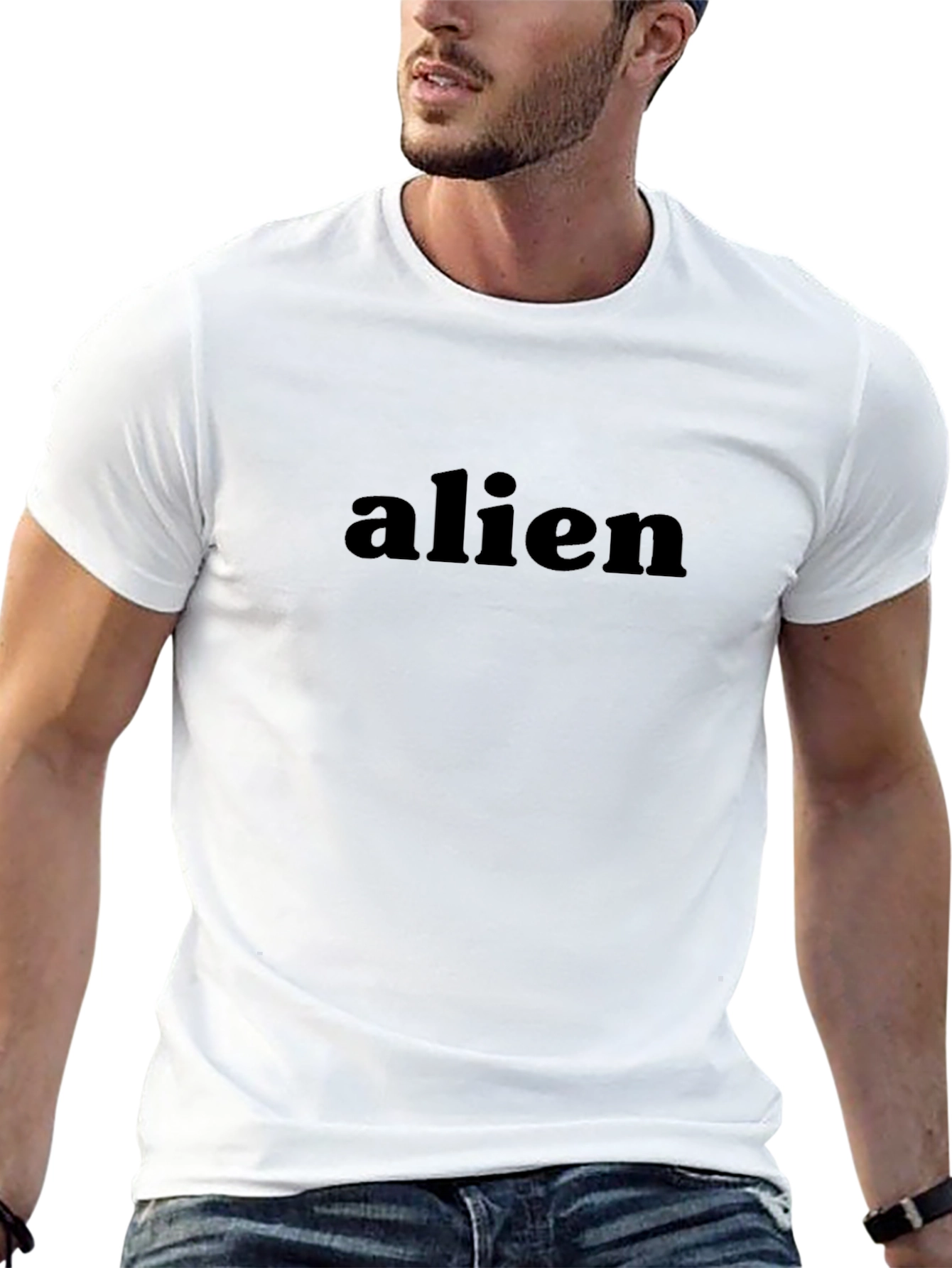 Alien Graphic Black T-Shirt - Modern Style