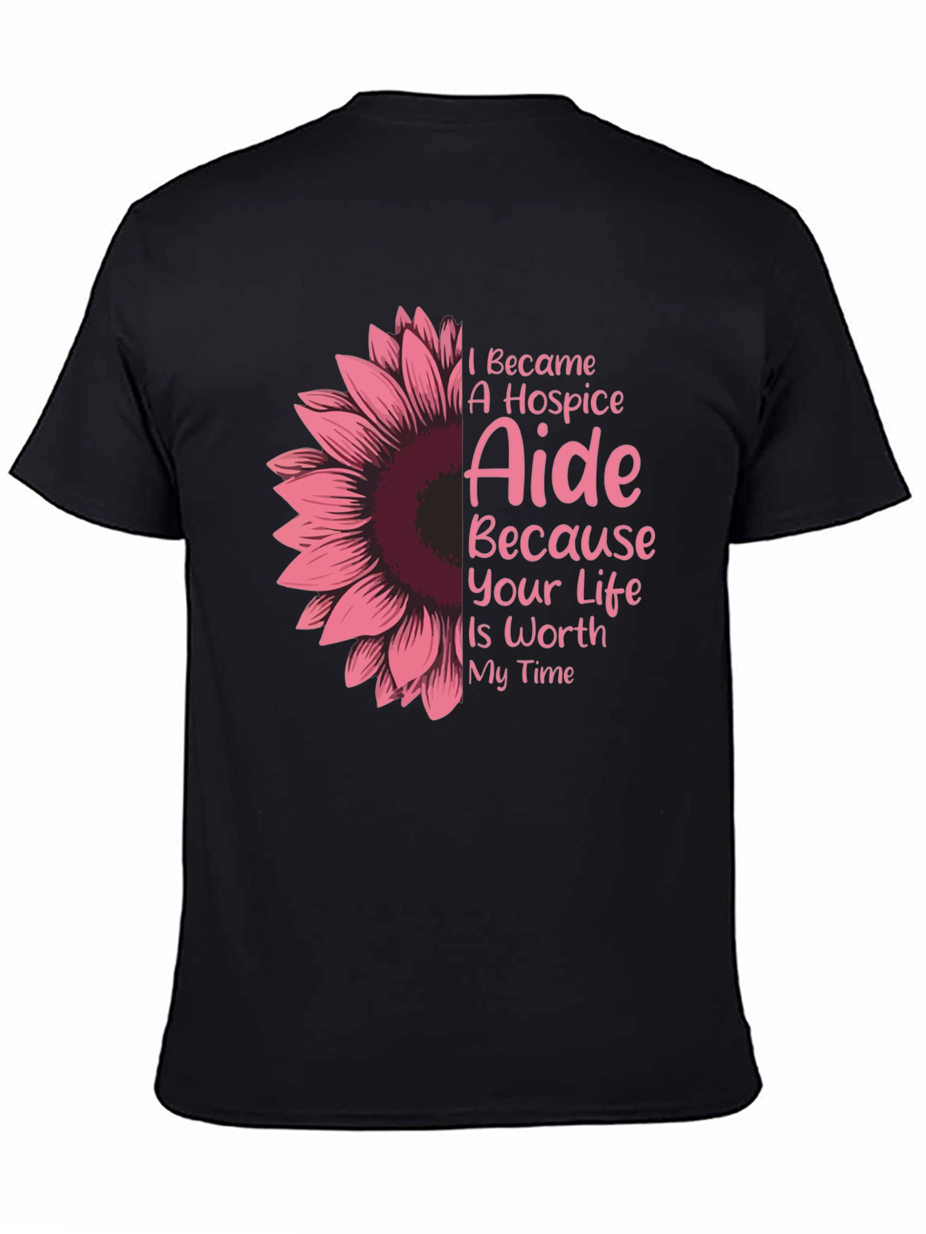 Hospice Aide Sunflower Graphic T-Shirt