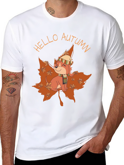 Autumn Pup T-Shirt - Hello Autumn Design