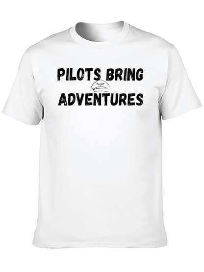 Pilots Bring Adventures Black T-Shirt
