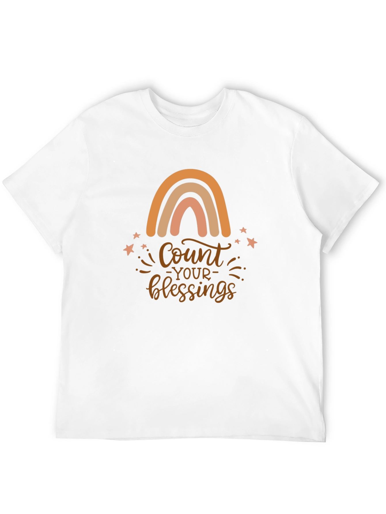Count Your Blessings Rainbow Graphic Tee
