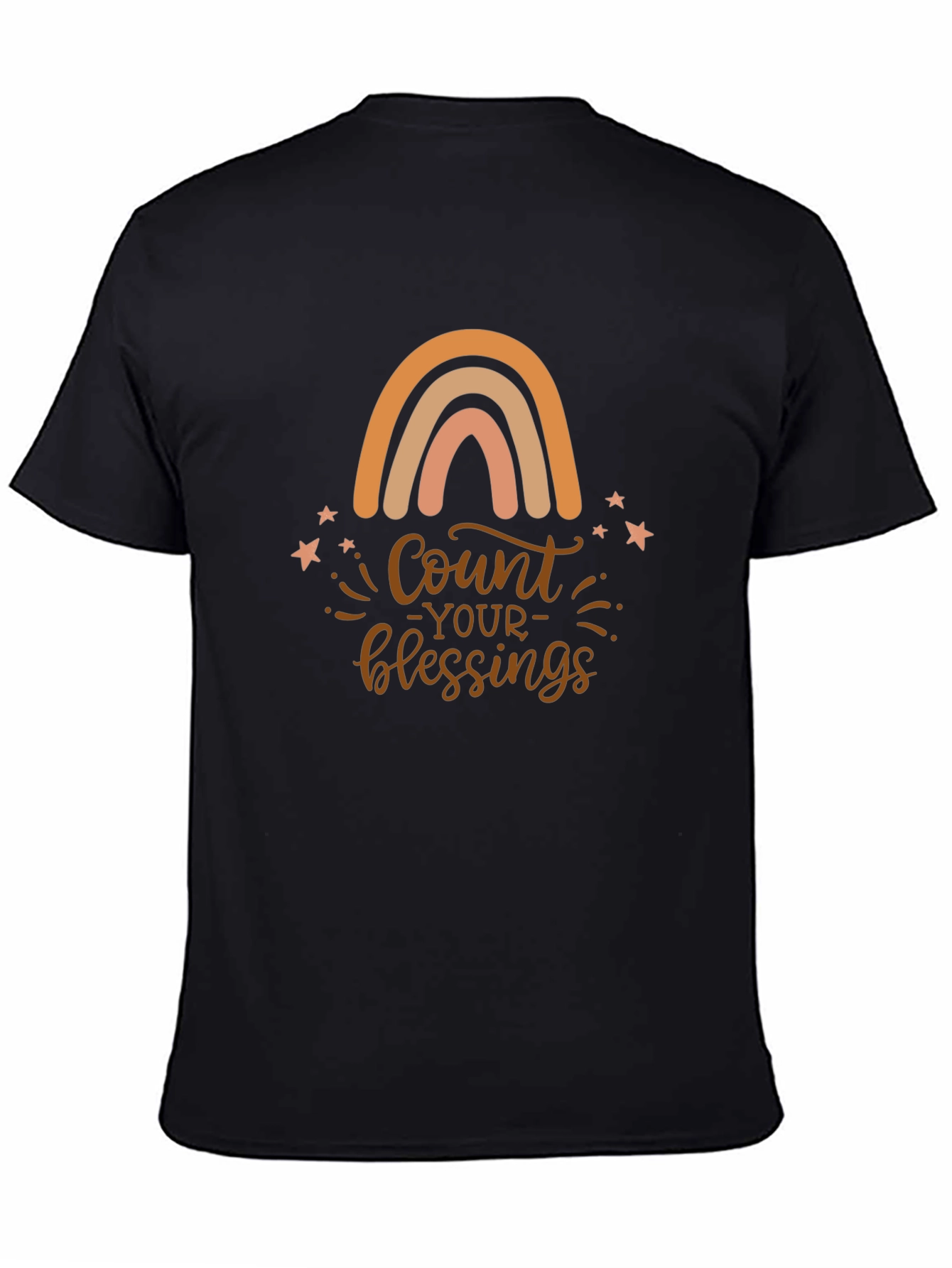Count Your Blessings Rainbow Graphic Tee