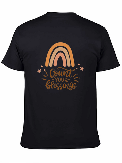 Count Your Blessings Rainbow Graphic Tee