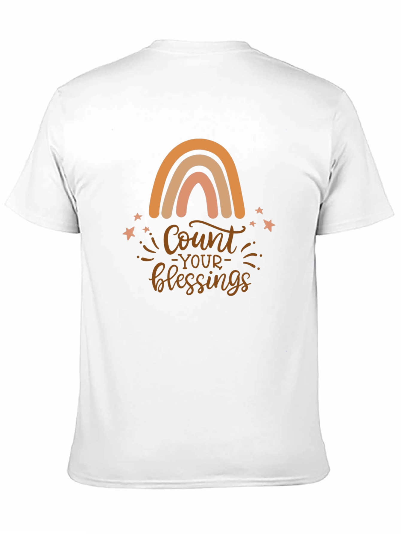 Count Your Blessings Rainbow Graphic Tee