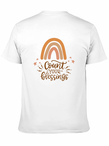 Count Your Blessings Rainbow Graphic Tee