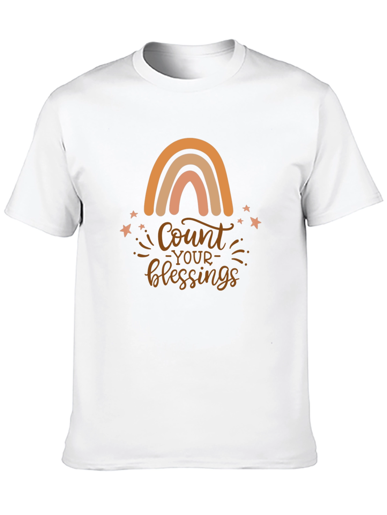 Count Your Blessings Rainbow Graphic Tee