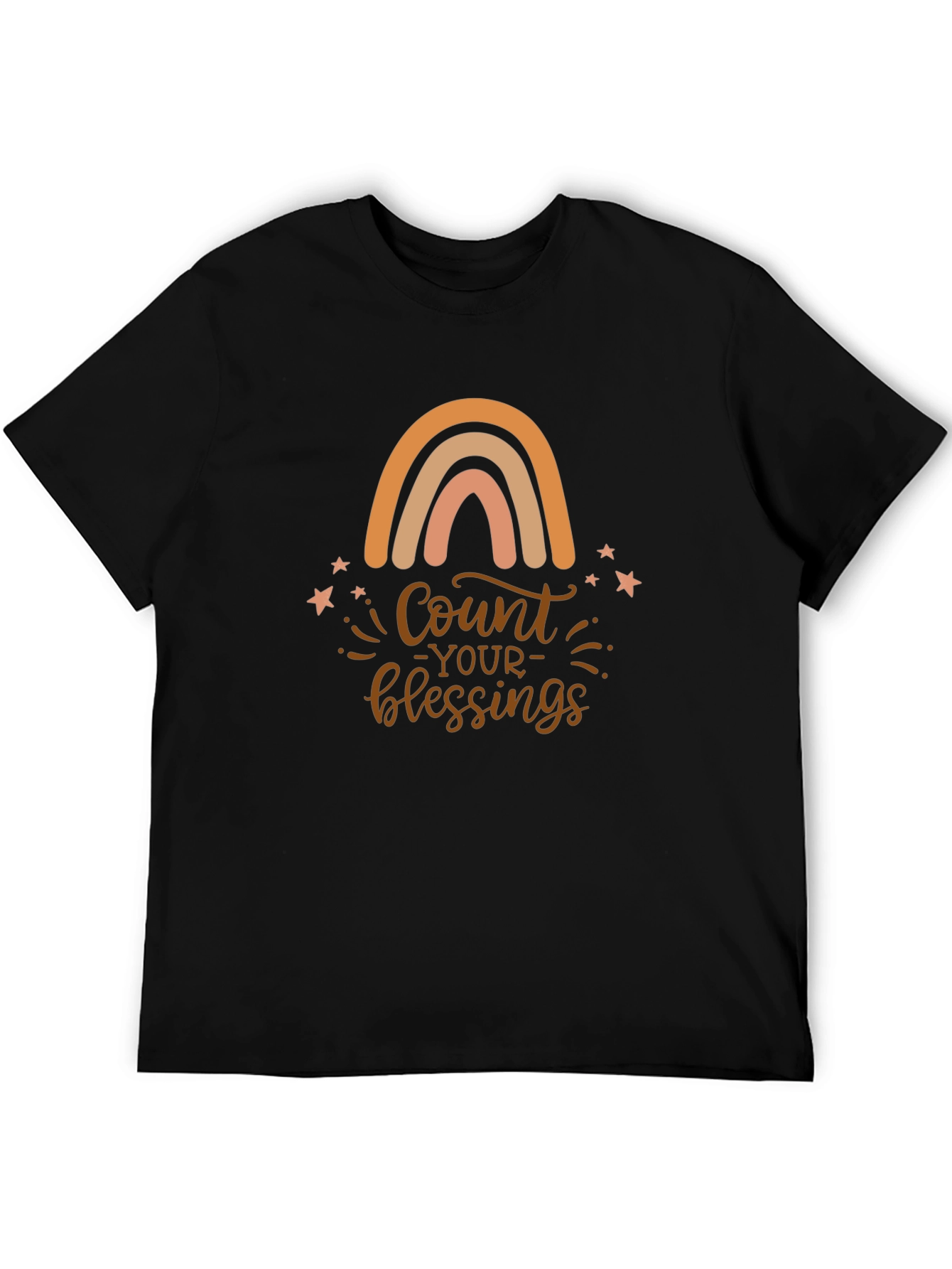 Count Your Blessings Rainbow Graphic Tee