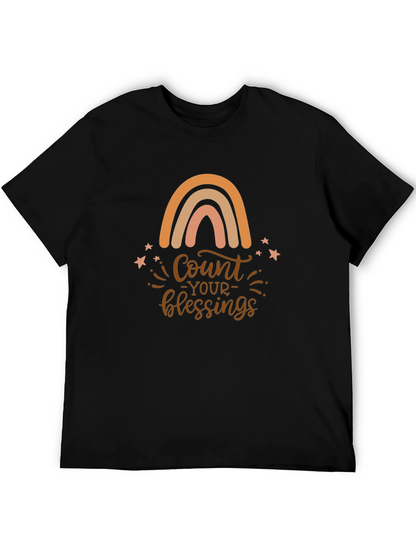 Count Your Blessings Rainbow Graphic Tee