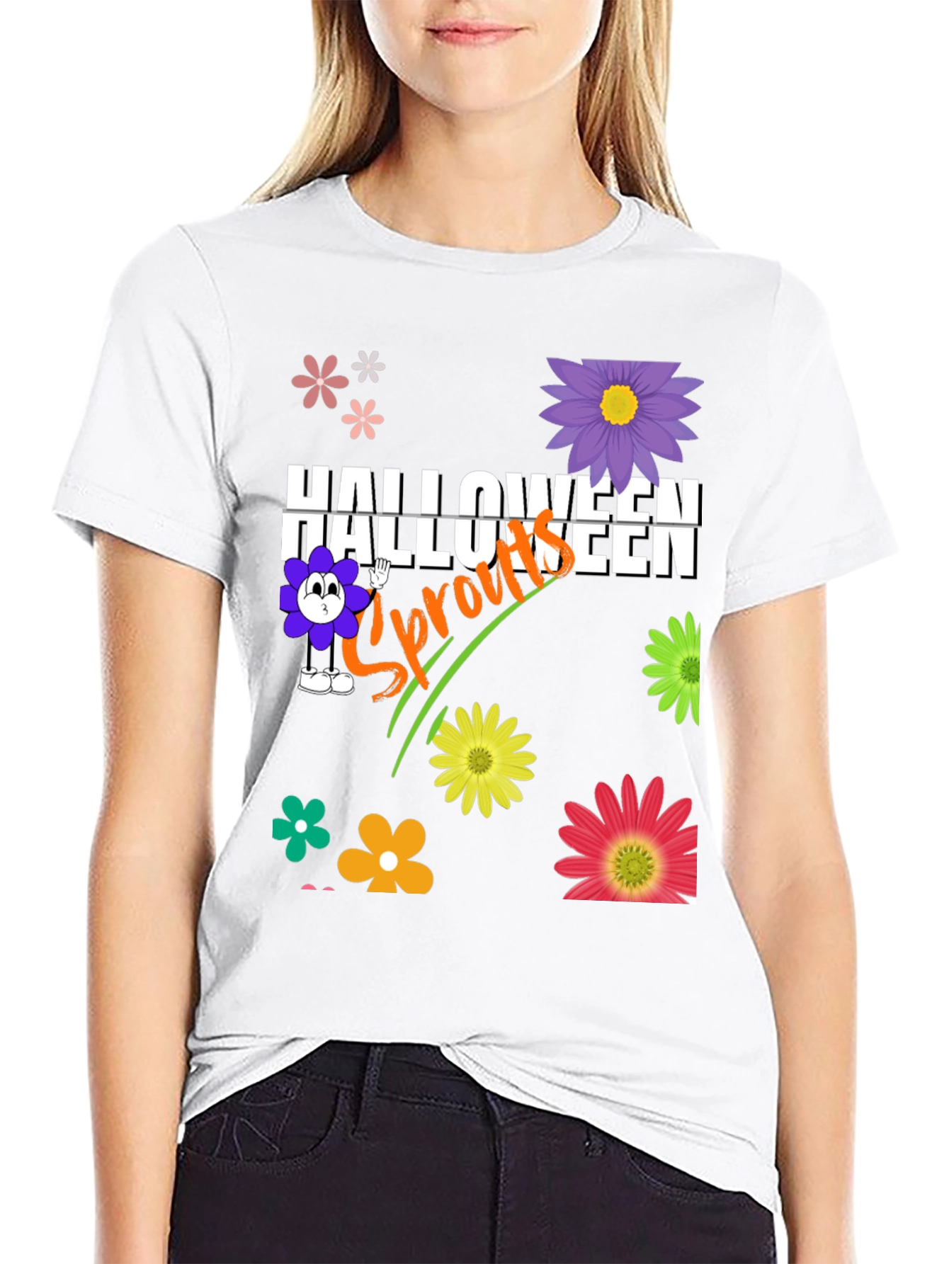 Halloween Sprouts Graphic T-Shirt