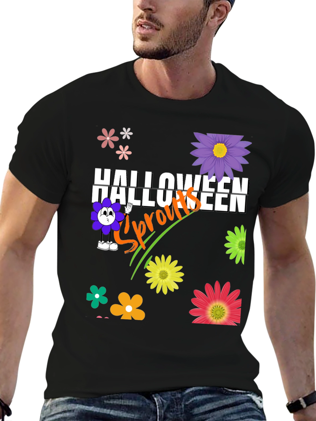 Halloween Sprouts Graphic T-Shirt