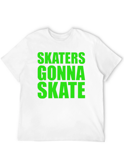 Skaters Gonna Skate Graphic Tee - Black