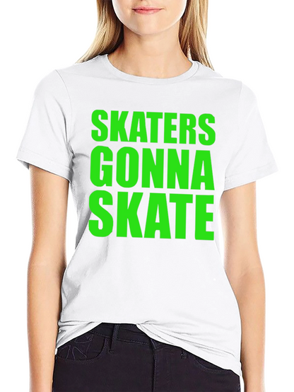 Skaters Gonna Skate Graphic Tee - Black