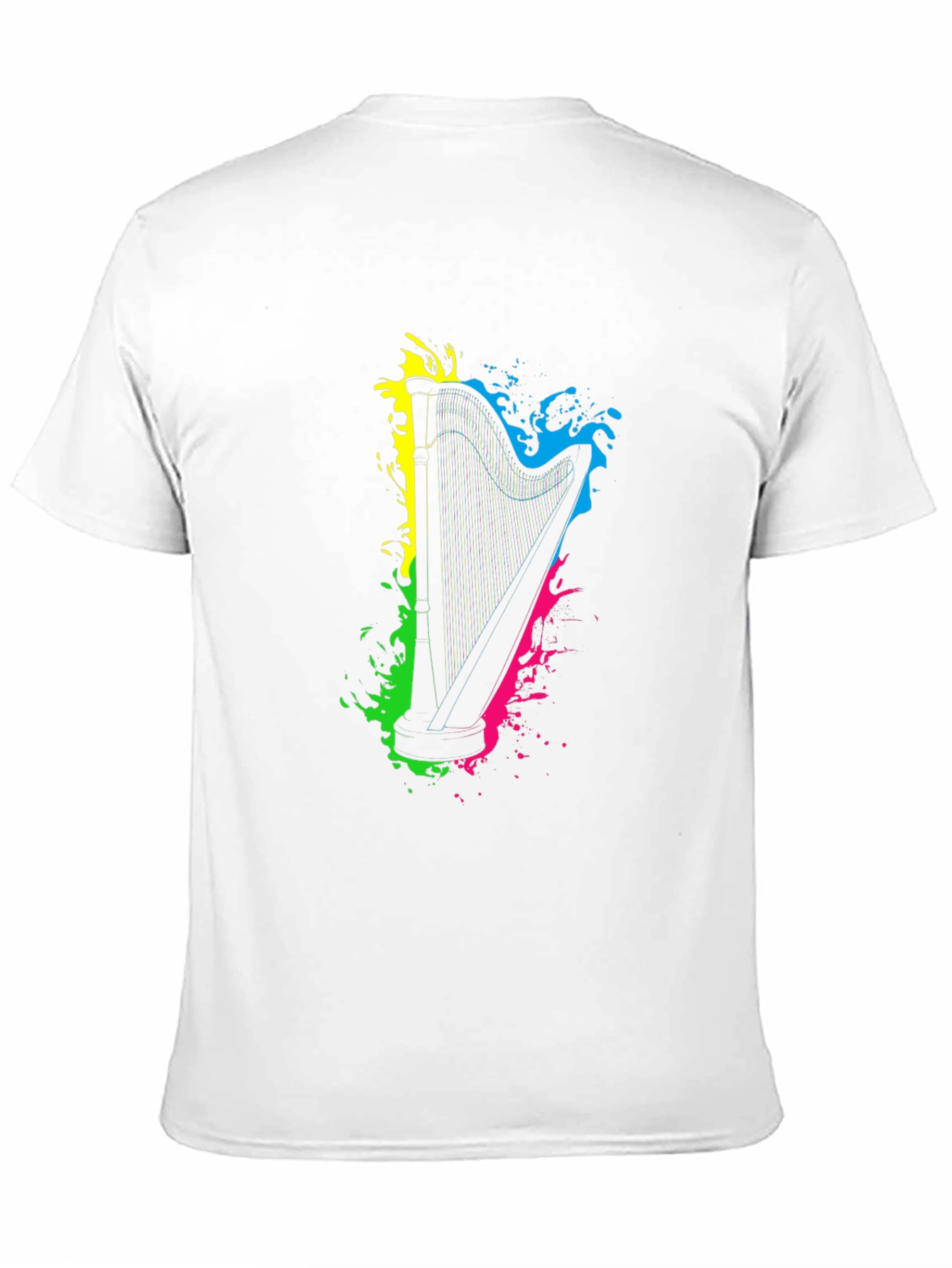 Harp Splash Graphic Black T-Shirt