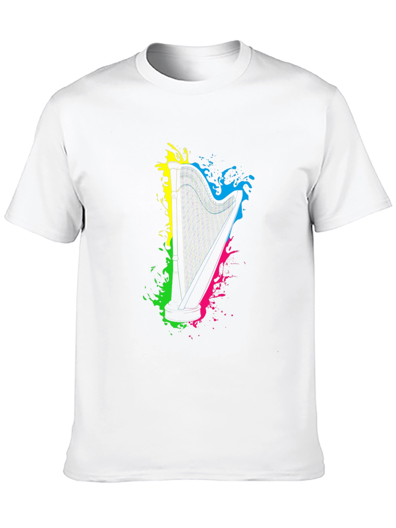 Harp Splash Graphic Black T-Shirt